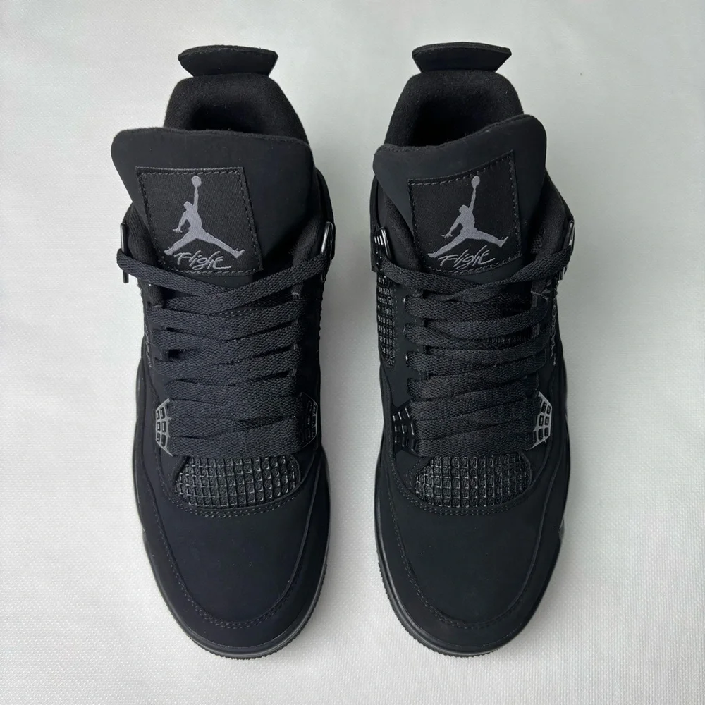 Jordan 4 Retro Black Cat 2020 -Men’s Classic Athletic Sneakers Shoes - Picture 2 of 5